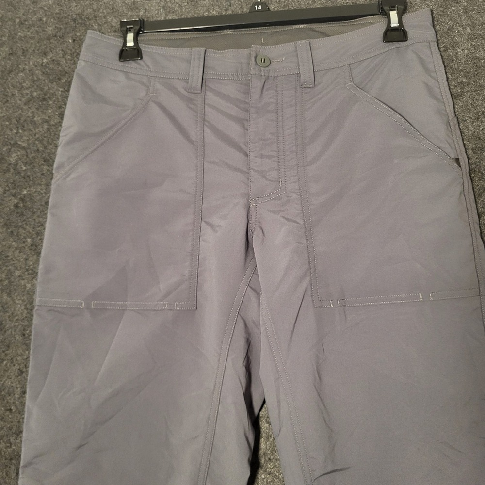 Patagonia Gray Technical Hiking Pants Straight Leg Adjustable Hem Mens 32 - Picture 2 of 12
